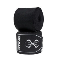 STING Hand Wraps & Accessories Sting 4.5m Elasticised Boxing Hand Wraps 2.0 - Black