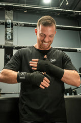 STING Hand Wraps & Accessories Sting 4.5m Elasticised Boxing Hand Wraps 2.0 - Black