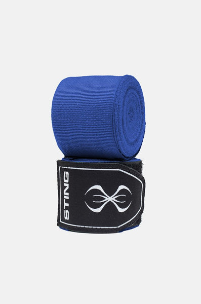 STING Hand Wraps & Accessories Sting 4.5m Elasticised Boxing Hand Wraps 2.0 - Blue