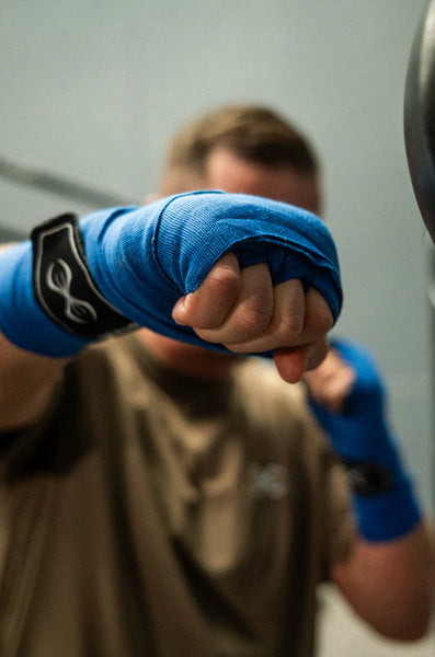 STING Hand Wraps & Accessories Sting 4.5m Elasticised Boxing Hand Wraps 2.0 - Blue