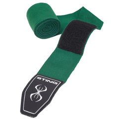 STING Hand Wraps & Accessories Sting 4.5m Elasticised Boxing Hand Wraps 2.0 - Green