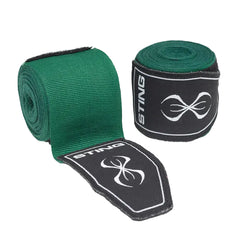 STING Hand Wraps & Accessories Sting 4.5m Elasticised Boxing Hand Wraps 2.0 - Green