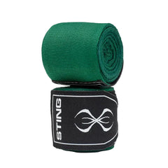 STING Hand Wraps & Accessories Sting 4.5m Elasticised Boxing Hand Wraps 2.0 - Green