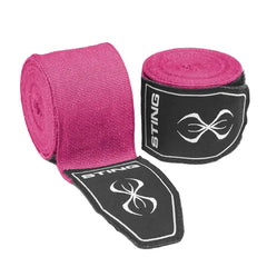 STING Hand Wraps & Accessories Sting 4.5m Elasticised Boxing Hand Wraps 2.0 - Pink