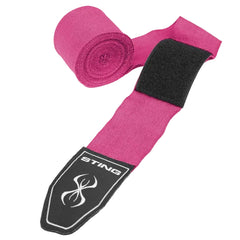 STING Hand Wraps & Accessories Sting 4.5m Elasticised Boxing Hand Wraps 2.0 - Pink