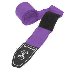 STING Hand Wraps & Accessories Sting 4.5m Elasticised Boxing Hand Wraps 2.0 - Purple