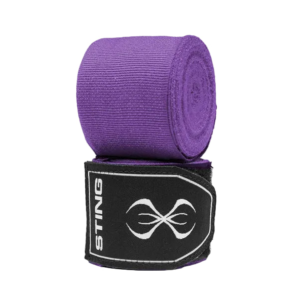 Sting 4.5m Elasticised Boxing Hand Wraps 2.0 - Purple