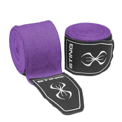 STING Hand Wraps & Accessories Sting 4.5m Elasticised Boxing Hand Wraps 2.0 - Purple
