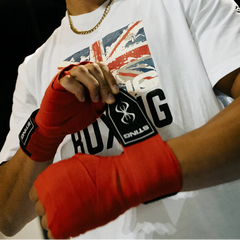 STING Hand Wraps & Accessories Sting 4.5m Elasticised Boxing Hand Wraps 2.0 - Red