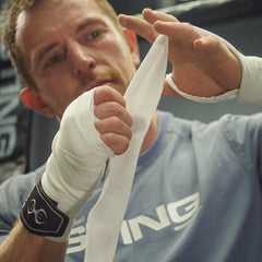 STING Hand Wraps & Accessories Sting 4.5m Elasticised Boxing Hand Wraps 2.0 - White