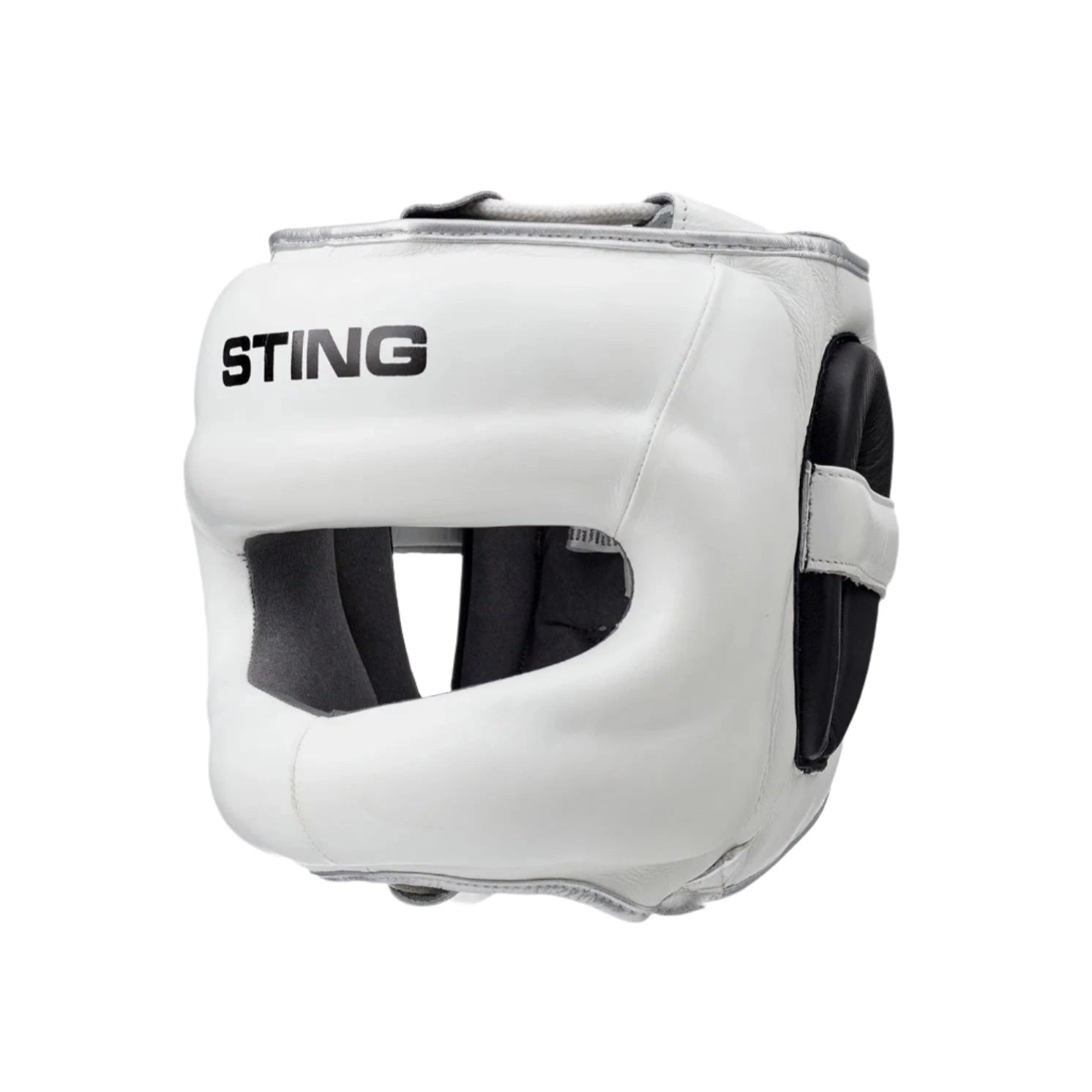 STING Head Guards Sting Evolution No Contact Boxing Head Guard - White/Black/Silver