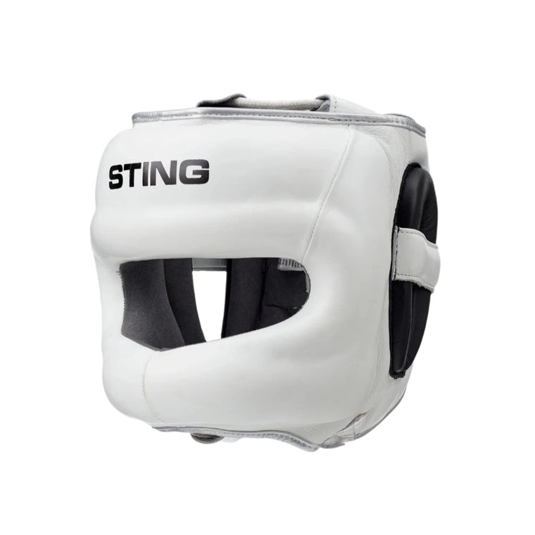 Sting Evolution No Contact Boxing Head Guard - White/Black/Silver