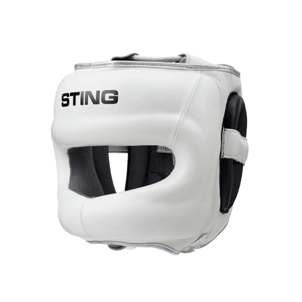 STING Head Guards Sting Evolution No Contact Boxing Head Guard - White/Black/Silver