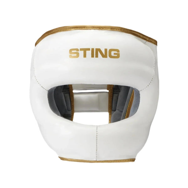 STING Head Guards Sting Evolution No Contact Boxing Head Guard - White/Gold