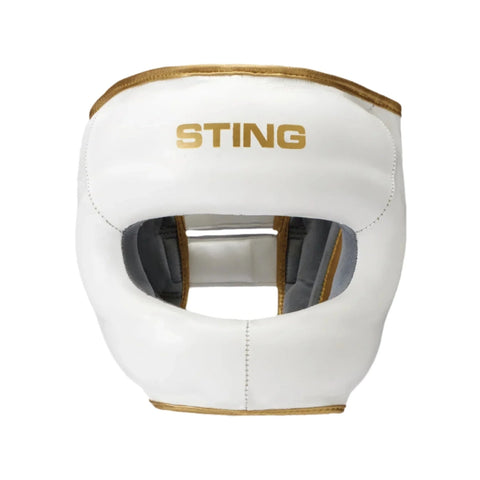 STING Head Guards Sting Evolution No Contact Boxing Head Guard - White/Gold