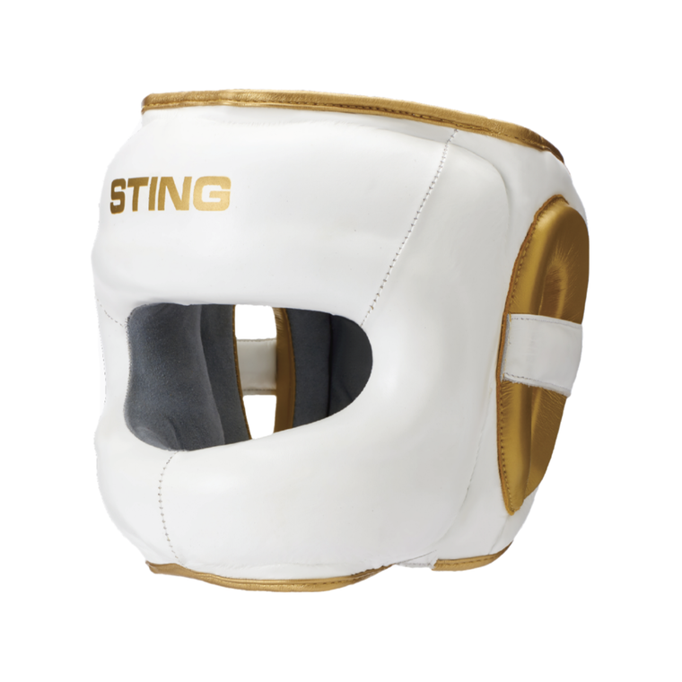Sting Evolution No Contact Boxing Head Guard - White/Gold