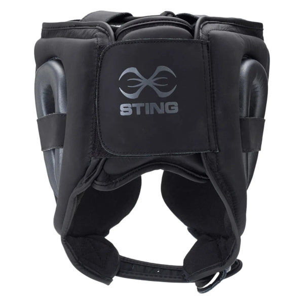 STING Head Guards Sting Viper X Gel Full Face Boxing Head Guard - Black/Grey