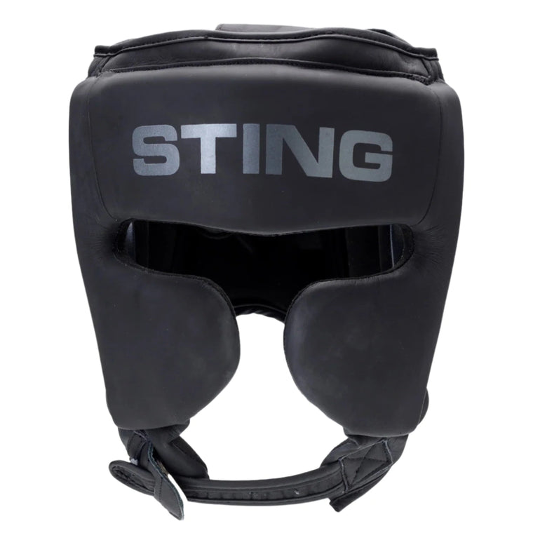 Sting Viper X Gel Full Face Boxing Head Guard - Black/Grey