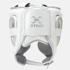 STING Head Guards Sting Viper X Gel Full Face Boxing Head Guard - White/Silver