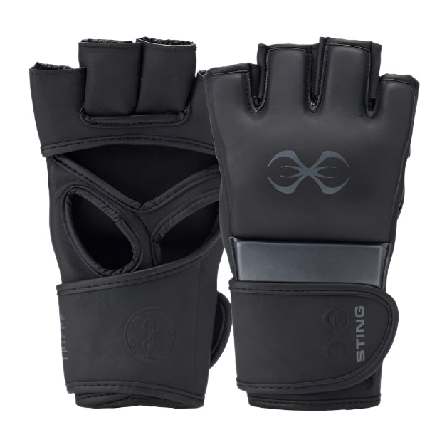 STING MMA Sparring Gloves Sting Taipan MMA Fight Gloves - Black