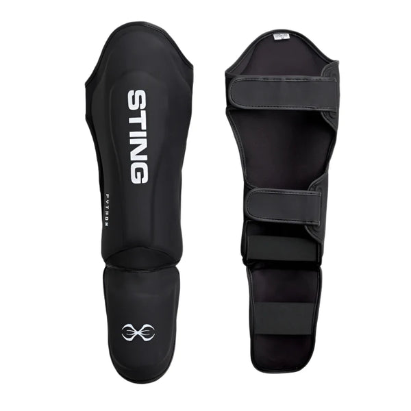 STING Sting Python MMA Sparring Gloves + Shinguards Combo - Black