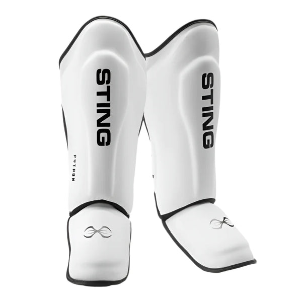 STING Sting Python MMA Sparring Gloves + Shinguards Combo - White