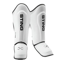 STING Sting Python MMA Sparring Gloves + Shinguards Combo - White