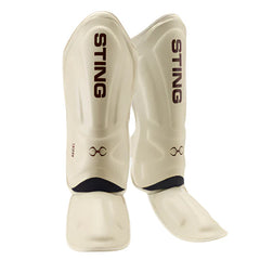 STING Sting Taipan MMA Sparring Gloves + Shinguards Combo - Beige