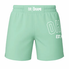 The Fight Factory MMA Shorts OKAMI Fightshorts Logo Mint