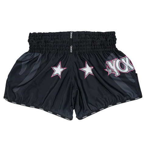 The Fight Factory Muay Thai Shorts Yokkao Power Muay Thai Shorts Black