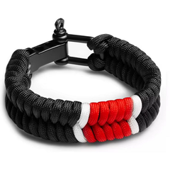 The Fight Factory Novelties Black BJJ Braided Belt Ranked Bracelet