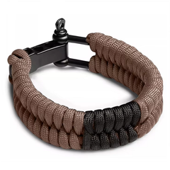 The Fight Factory Novelties Brown BJJ Braided Belt Ranked Bracelet