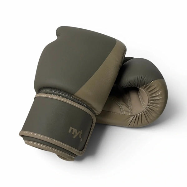 The Fight Factory NYT Muay Thai Boxing Gloves Smoke Sand