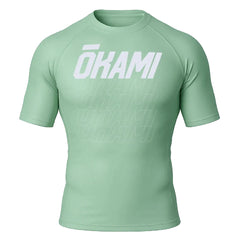 The Fight Factory Shortsleeve Rash Guard OKAMI Rashguard Logo Mint