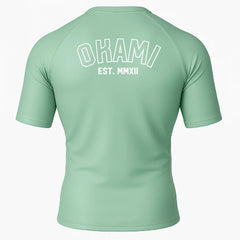 The Fight Factory Shortsleeve Rash Guard OKAMI Rashguard Logo Mint