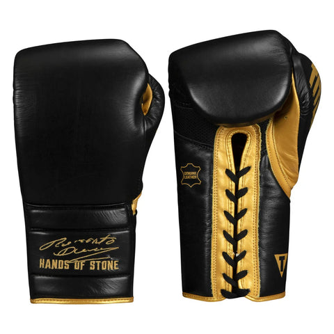 Title Boxing Boxing Gloves TITLE Roberto Duran Leather Sparring Boxing Gloves - Lace Up