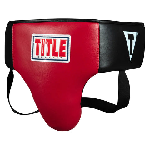 Title Boxing Classic Abdo Groin Guard Black/Red Youth/Adult