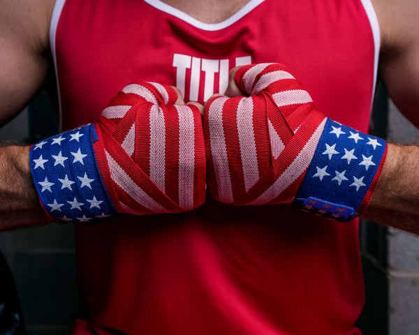 Title Boxing Hand Wraps & Accessories Title Velpeau USA Flag Boxing Handwraps