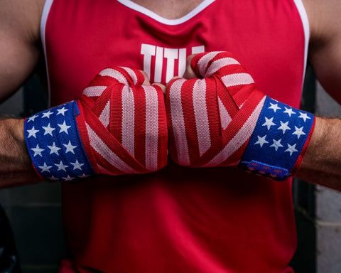 Title Boxing Hand Wraps & Accessories Title Velpeau USA Flag Boxing Handwraps