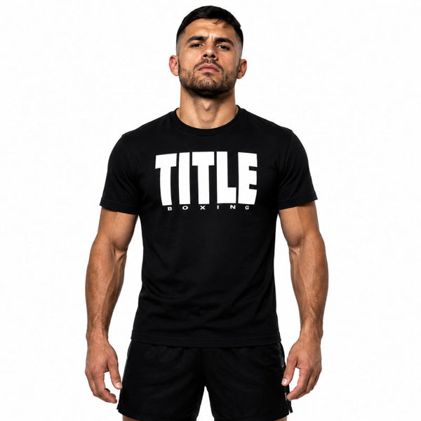 Title Boxing T Shirts Title Boxing Iconic Block T Shirt - Black/White