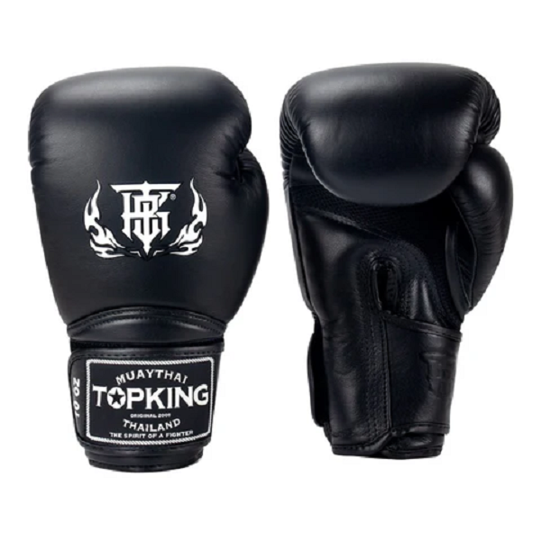 Top King Super Air Boxing Gloves Black
