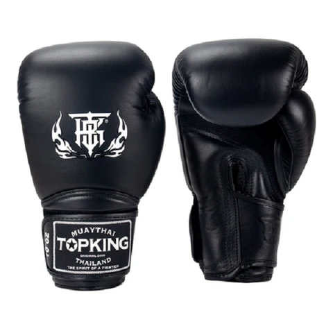 Top King Super Air Boxing Gloves Black