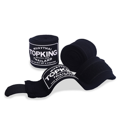 Top King Hand Wraps & Accessories Black Top King Boxing Handwraps