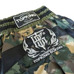Top King Muay Thai Shorts Top King Camo Muay Thai Shorts Green