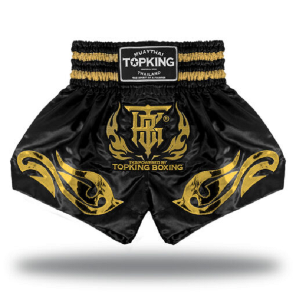 Top King Muay Thai Shorts Top King Muay Thai Shorts Black-Gold