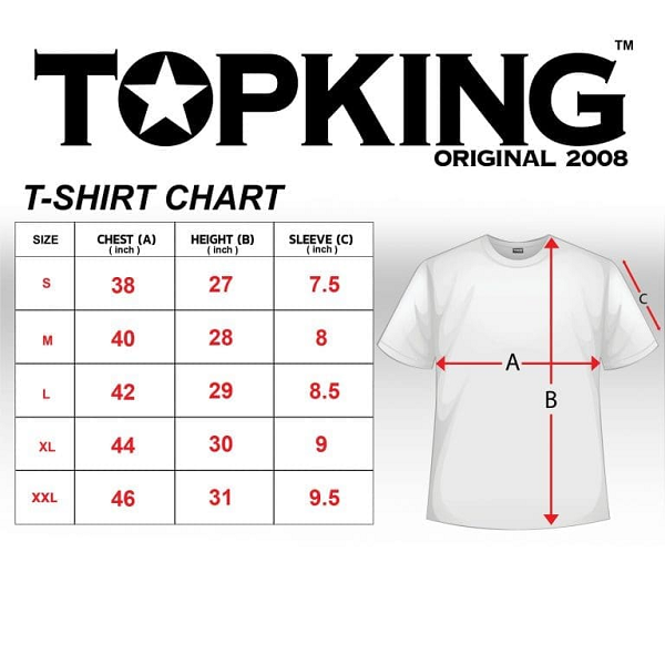 Top King Muay Thai T Shirts Top King Bangkok Muay Thai T-Shirt