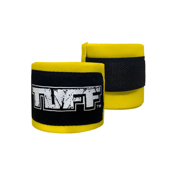 Tuff Hand Wraps & Accessories Yellow TUFF Muay Thai Boxing Hand Wraps 4.5m
