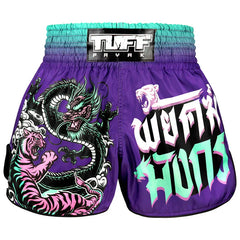 Tuff Muay Thai Shorts TUFF Shadow & Flame Retro Muay Thai Shorts