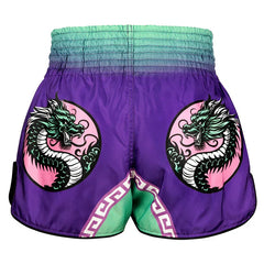 Tuff Muay Thai Shorts TUFF Shadow & Flame Retro Muay Thai Shorts