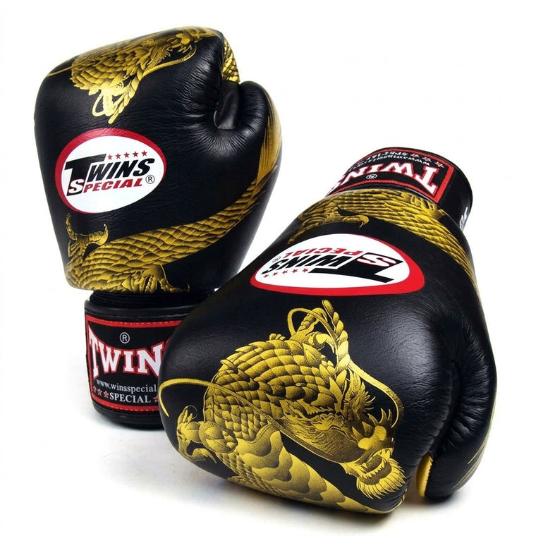 Twins Chinese Dragon Muay Thai Boxing Gloves FBGV-23G